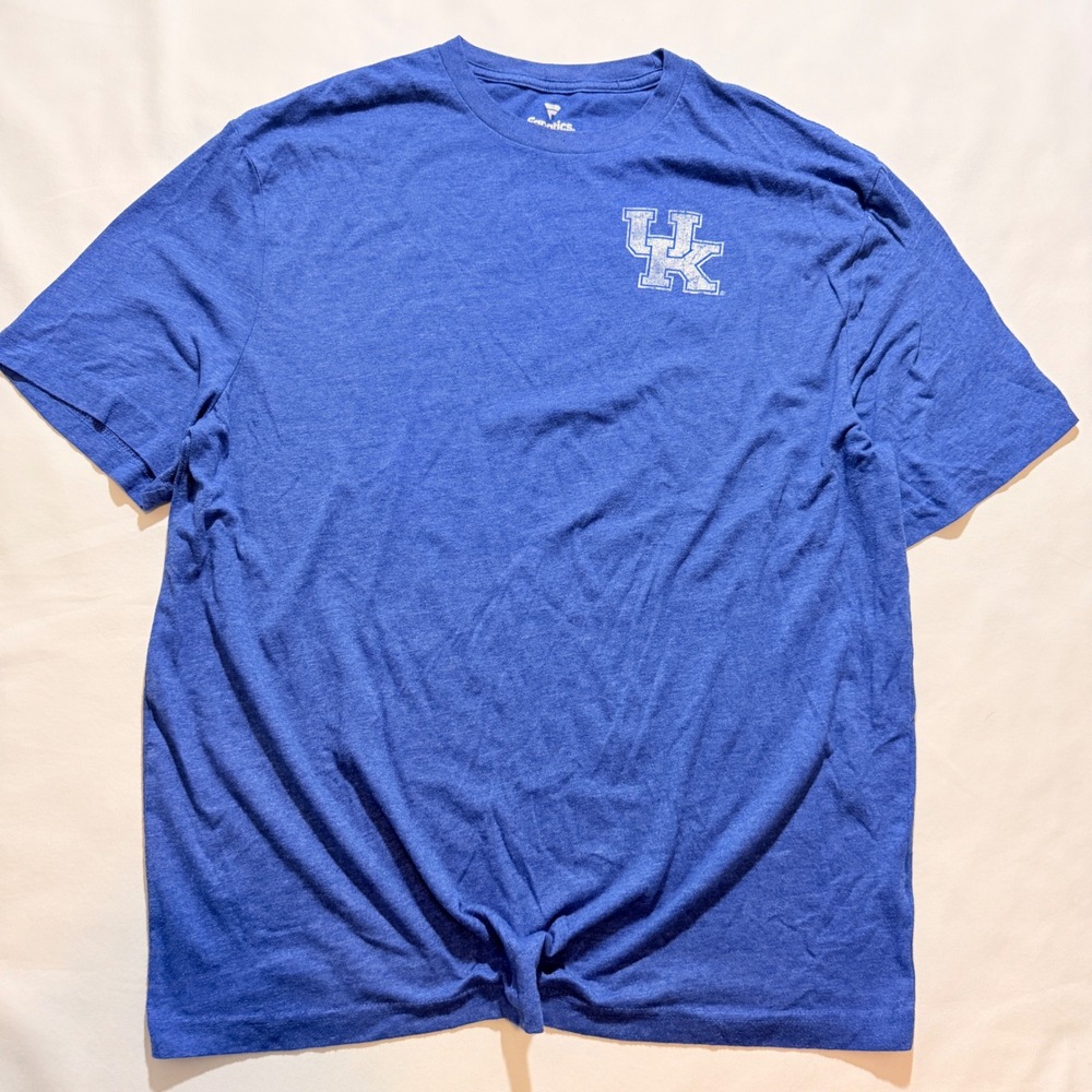 Fanatics T-Shirt Mens XL Blue Kentucky Wildcats Graphic Short Sleeve Tee